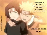 sasuke e naruto amici 4ever